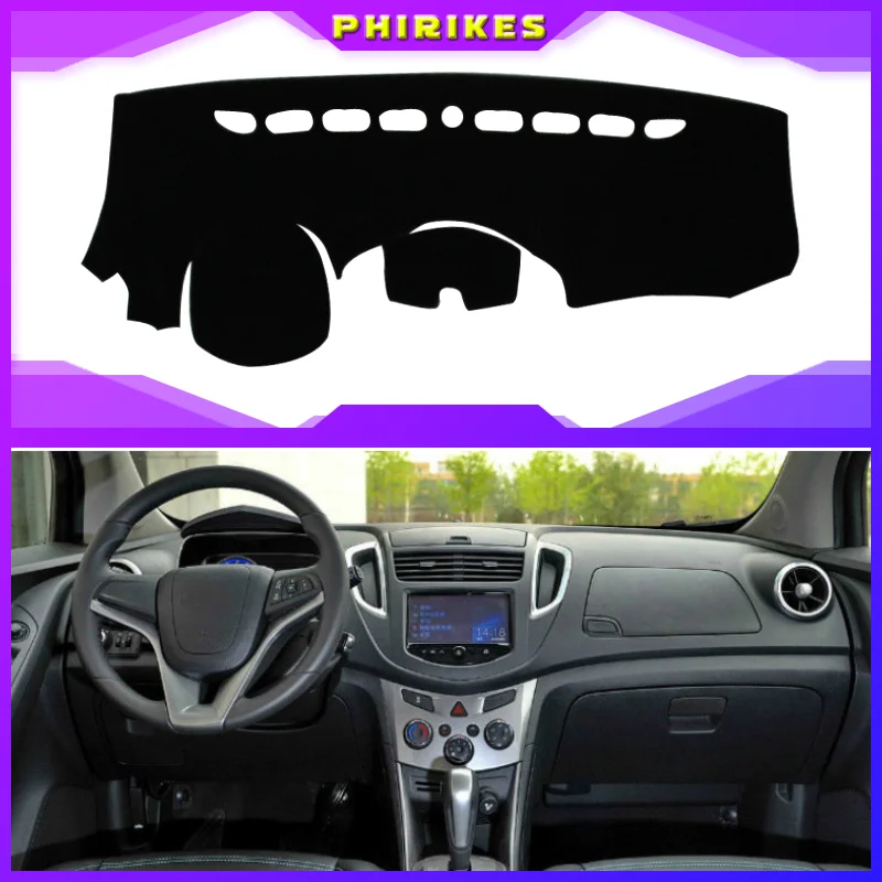 

For Chevrolet Trax 2014 2015 2016 Dashboard Cover Sun Shade Non-slip Dash Mat Pad Carpet Car Stickers Interior Accessories