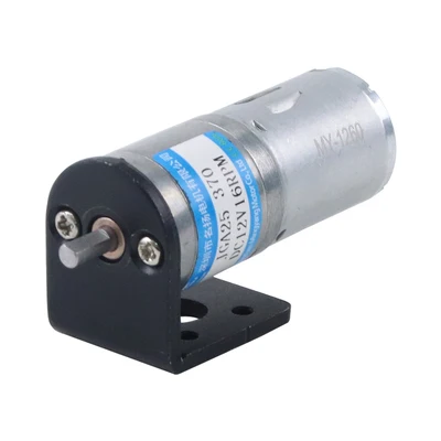 

Micro DC Gear Motor 6V 12V 24V 25mm 370 Low Speed Large Torque Gear Adjustable Speed Small Motor with Bracket DC Electric Motor