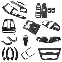 For BMW 2016-2021 X1 X2 interior modification carbon fiber texture center control panel frame new gear cover auto parts