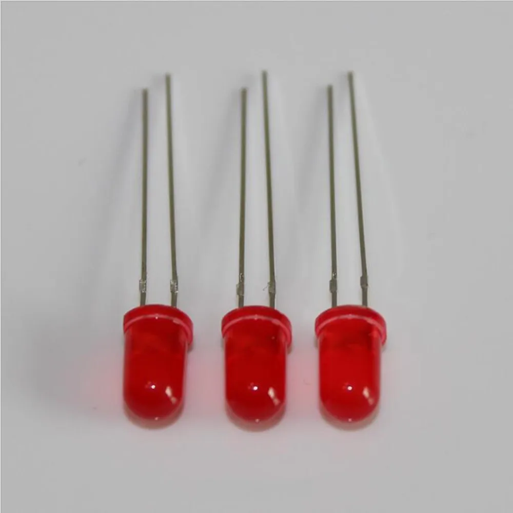 1000PCS/1LOT F5 5mm red to red Self-flashing Pin light-emitting diode LED Lamp beads frequency:1.5HZ (90-96 times/minute)