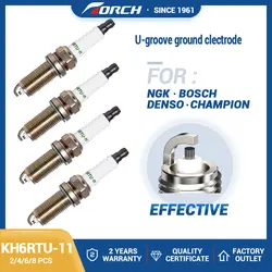 Auto Resistor Bujia Spark Plug TORCH KH6RTU-11 Fit for Dongfeng S30 Centauro 1.6 Peugeot 206 207 307 408