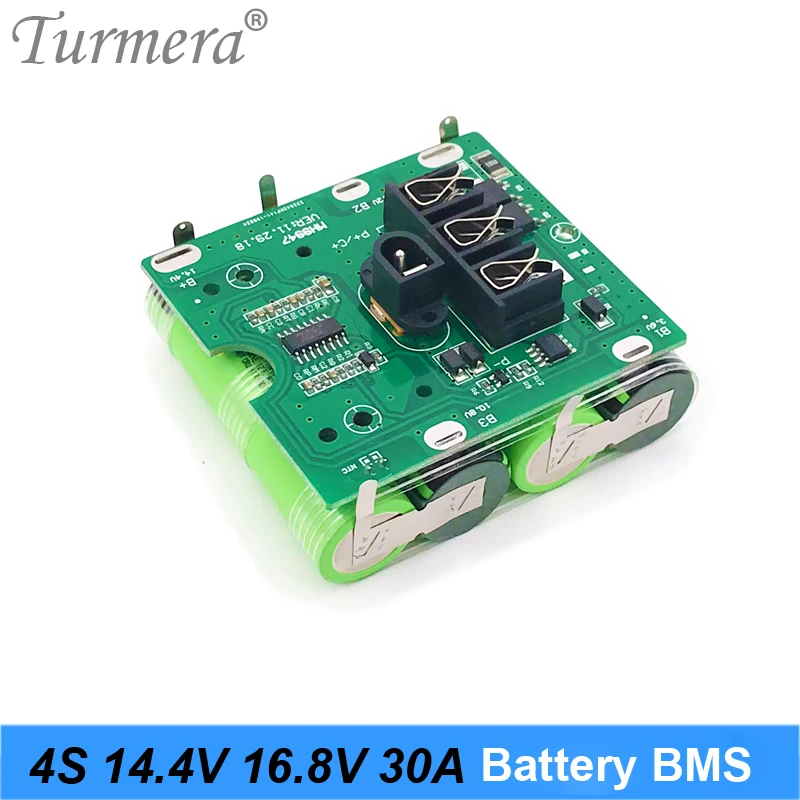 Turmera 4S 14,4 V 16,8 V 30A 18650 Bateria litowa BMS do wkrętarki Shura Ładowarka Płyta ochronna pasująca do d ewalt 14,4 V 16,8 V