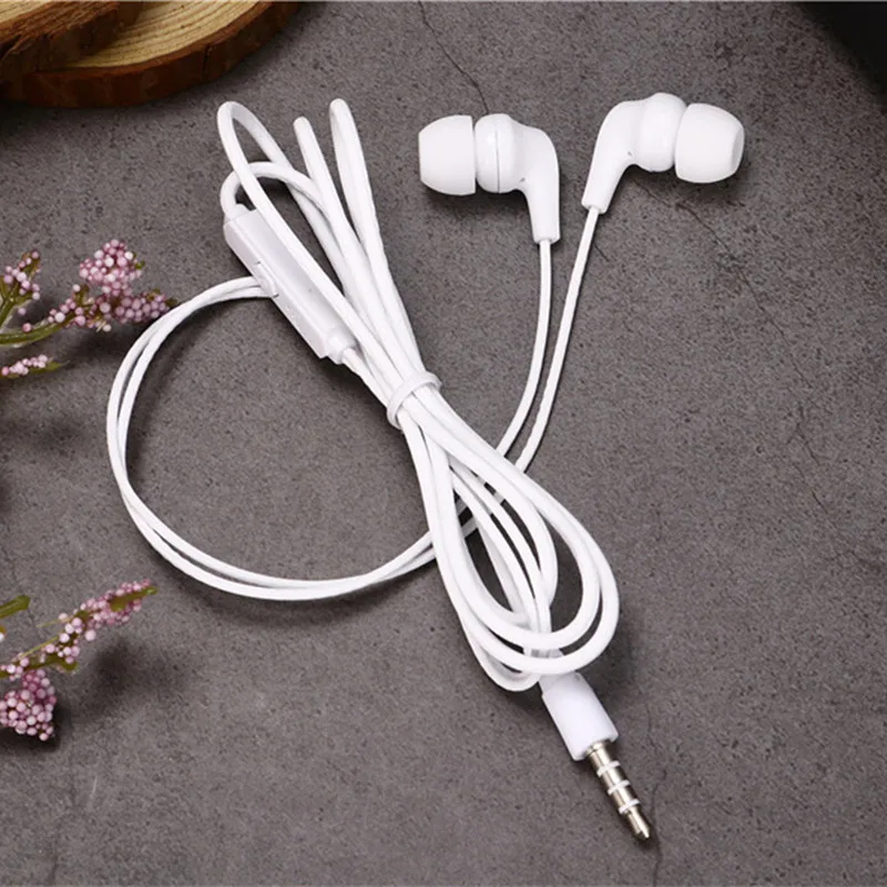 20 Pcs Portable In-ear Headphones Android General Line Control Movement Headset Mic Gifts Wholesale for Phone MP3