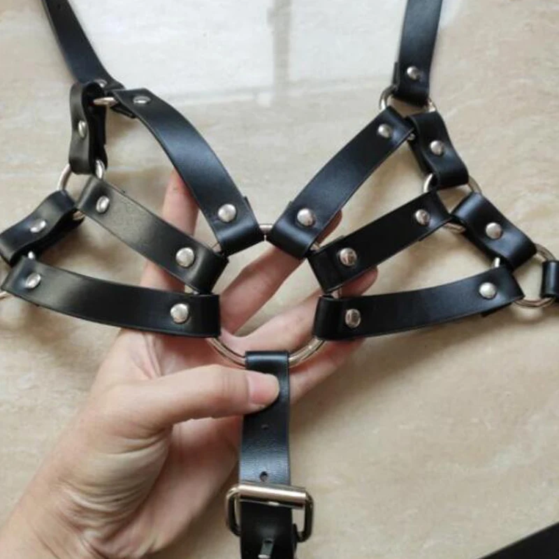 Sexy Body leather women Harness Garters belt Fashion Punk Goth BDSM Festival Bondage Jewelry Cosplay erotic Accessories