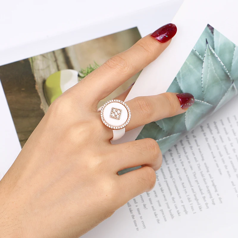 New Big Oversize Women Rings Healthy Comforfit Never Fade Color Fashion Jewelry Gift CZ Crystal Women Rings Chrismas Gift