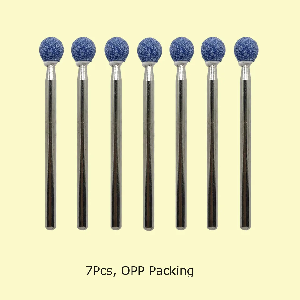 HYTOOS 7pcs/set Corundum Nail Drill Bits 3/32\