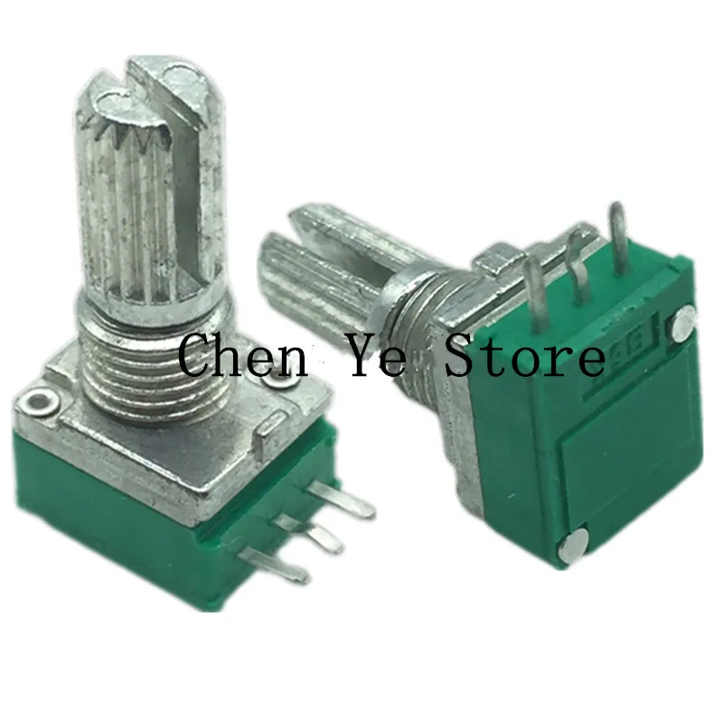 50PCS 100% NEW RK097 B1K 5K 10K 20K 50K 100K 500K  R09 Type with a switch audio 3pin shaft 15mm amplifier sealing potentiometer