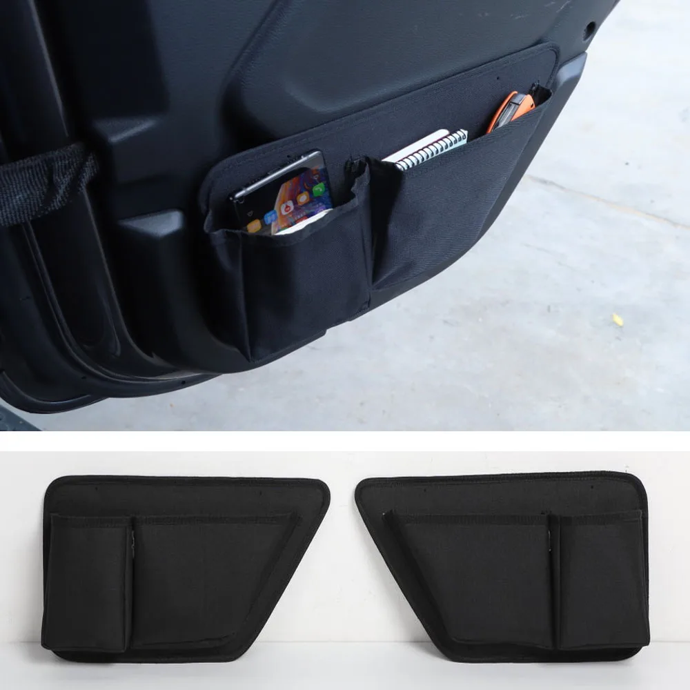 For Jeep Wrangler JL 2018 Up Car Door Storage Bag Holder Container Car Accessories