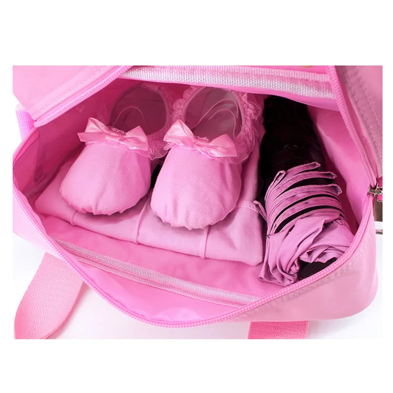 Girls Kids Sweet Lace Ballet Shoulder Bag Canvas Ballerina Dance Bag