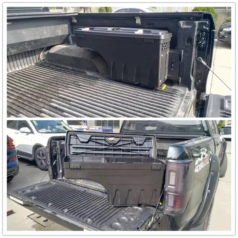 PICKUP CAR REAR TRUCK TAILGATE STORAGE TOOLING BOX BOXES FIT FOR RANGER RAPTOR WILDTRAK XLT XLTS EXTERIOR AUTO Trunk ACCESSORIES