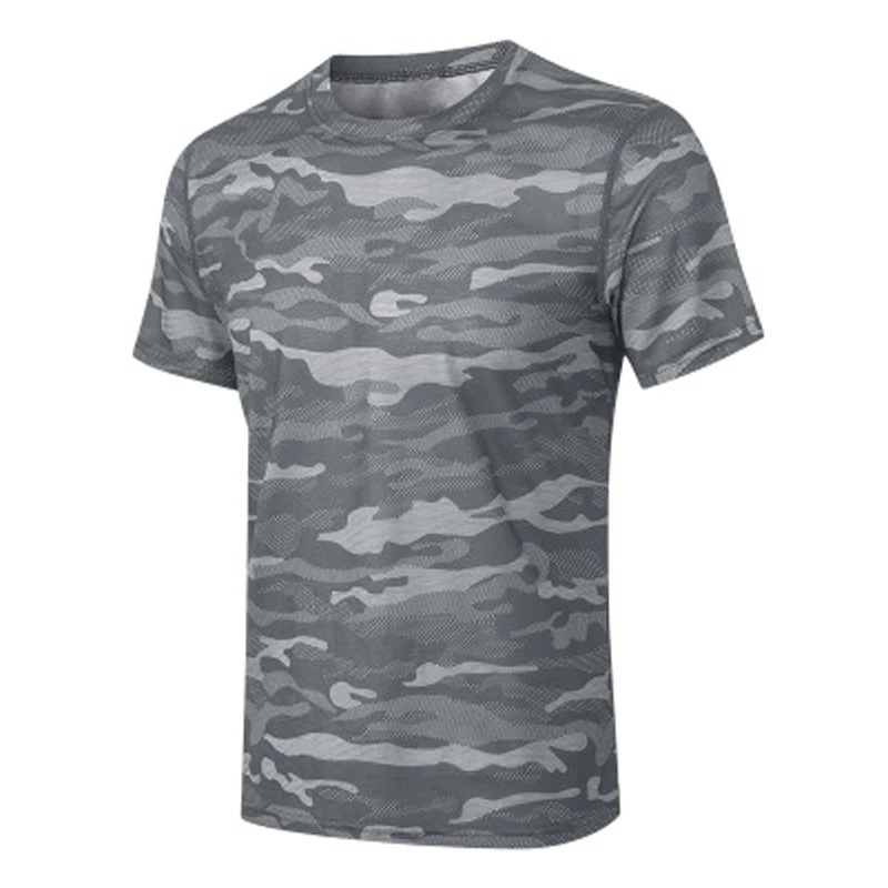 

Summer Casual Outdoor T-Shirt Men Sports T-Shirt Men's Loose T-Shirts Quick Dry Short Sleeves Camouflage T-Shirts Top Sportswear