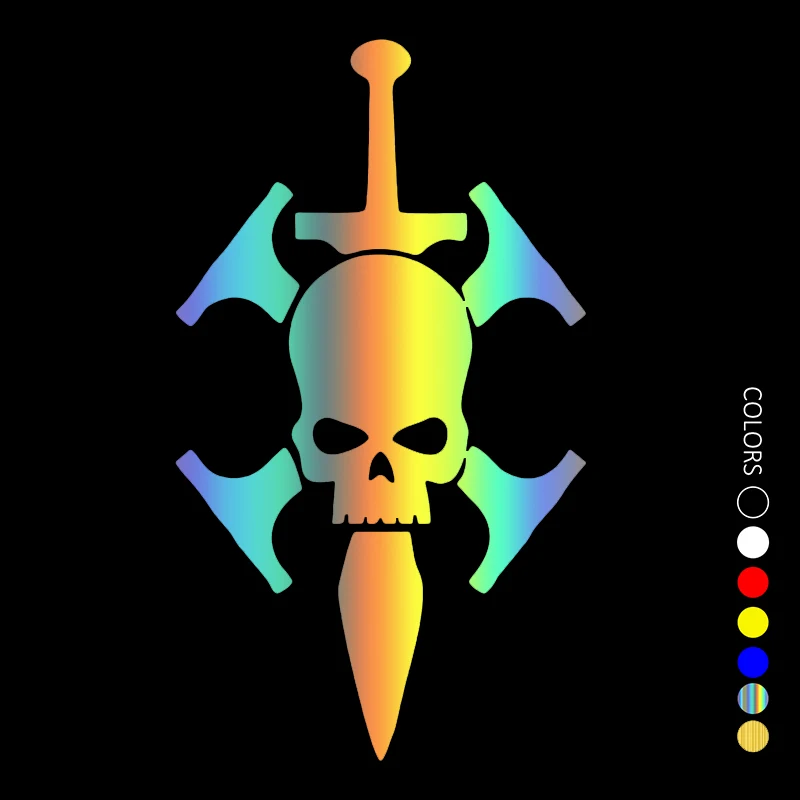 

CS31962# Various Sizes Die-Cut Vinyl Decal Skull Car Sticker Waterproof Auto Decors on Car Body Bumper Rear Window