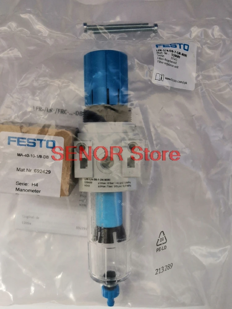 

Brand new original filter pressure reducing valve LFR-1/4-DB-7-5M-MINI (539689)