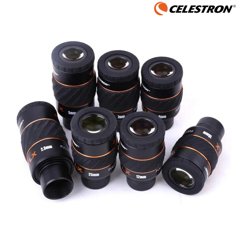 

Celestron X-CEL LX 2,3mm 5mm 7mm 9mm 12mm 18mm 25mm ocular 60 grados telescopio gran angular nebulosa ocular planetario 1,25"