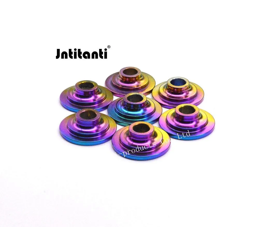 Jntitanti Factory  Custom Gr5 titanium valve spring retainer spring cap spring seat 23mm diameter height 6.2mm