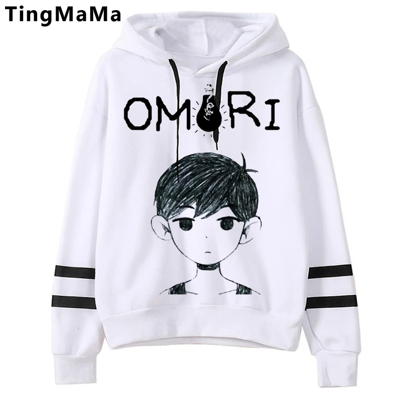 New Games Omori Hoodies Men Kawaii Winter Warm Streetwear Funny Cartoon Hip Hop Harajuku Fashion Unisex Sweatshirts Male