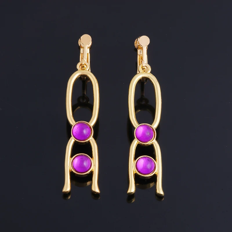 Fate Grand Order Caster Gilgamesh Earrings Game FGO Cosplay Ear Clip for Women Men Jewelry Christmas Gift