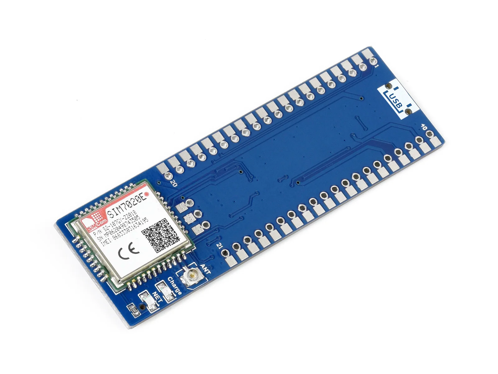 

Waveshare SIM7080G NB-IoT / Cat-M(EMTC) / GNSS Module For Raspberry Pi Pico, Global Band Support