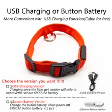 LED Dog Collar USB Rechargeable Anti-Lost #4