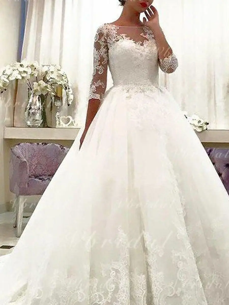 Đầm Vestido De Novia Lấp Lánh Appliquéd Ren Áo Váy Xù Lông Ôm Vai Triều Đình Huấn Luyện Vũ Hội Đảng Đồ Bầu Áo Dây Soirée Femme