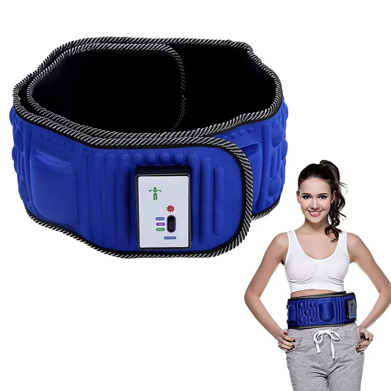 Body Slimming Belt Electric Vibrating Abdominal Muscle Trainer With 5 Motors Weight Loss Fat Removal Muscle Building Body Shaper