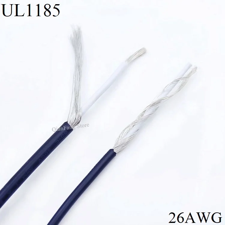 Shielded Wire Signal Cable 26AWG Channel Audio 1 Single Core Electronic Headphone Copper Anti-interference Shielding Wire UL1185