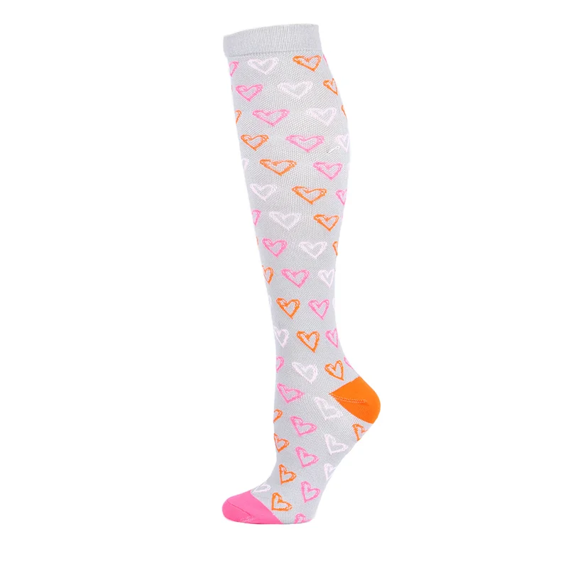 Sports Compression Socks Men\'s And Women\'s  Interesting Pattern Balloon Point Leg Pressure Compression Socks  Running Riding