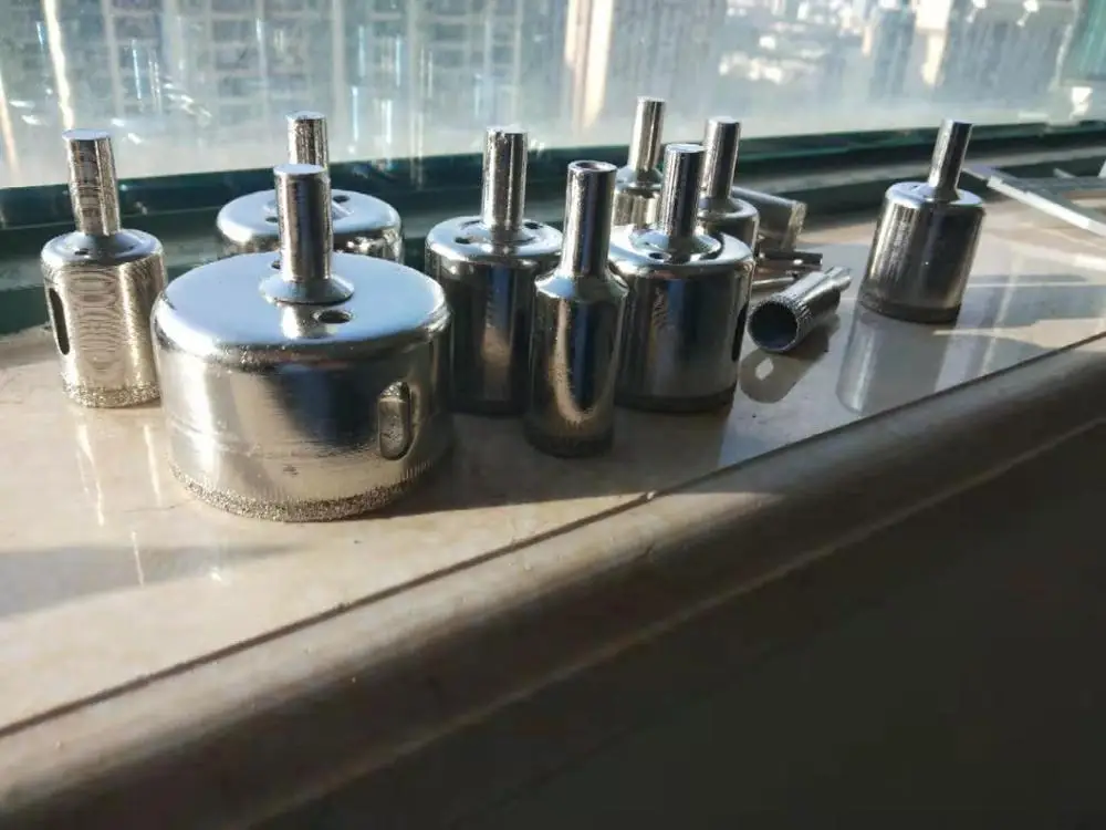 Wholesales 15Pcs 6-50mm Diamond Drill Bits Set Hole Saw Cutter Tool Glass Marble Granite Use for Glass, Marble, Tile or Granite