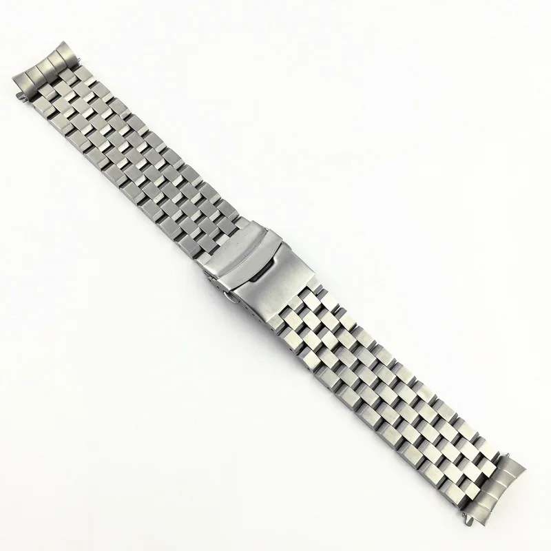 22mm Silver Stainless Steel strap for Seiko Abalone SRP773 SRP775 SRP777 SRPA21 Curved end Bracelet Strap watchbands