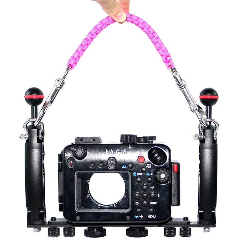 Diving Camera Tray Handle Rope Lanyard Strap carrier for Gopro Sony Canon Nikon Housing Case Light Holder Underwater Photography