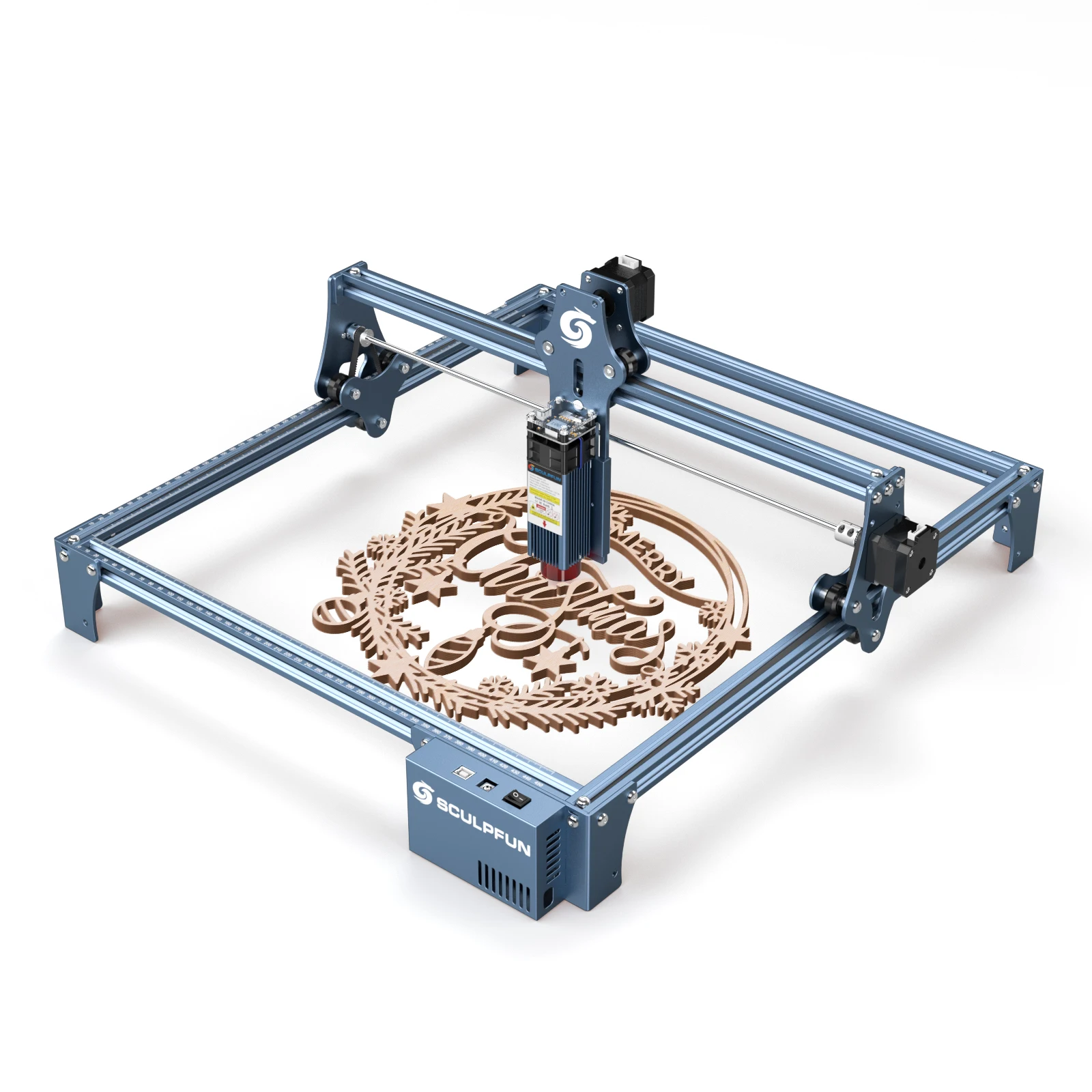 Sculptpfun – Machine à graver S9 et Kit d'extension, technologie de mise en forme de faisceau Ultra-mince, découpeur de graveur sur bois et acrylique de haute précision