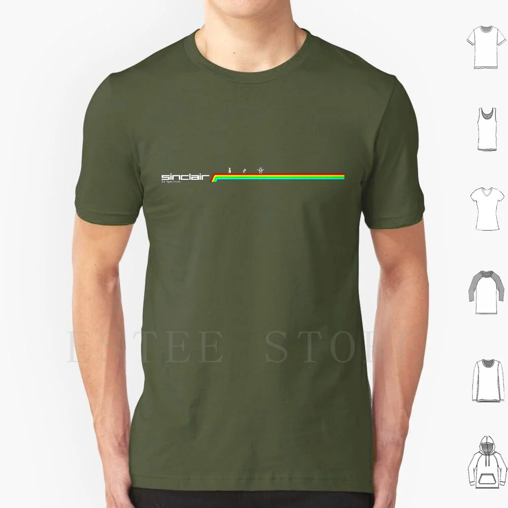 Retro Zx Spectrum T Shirt DIY Big Size 100% Cotton Retro Spectrum 8bit 8 Bit Games Videogames Dizzy Video Arcade