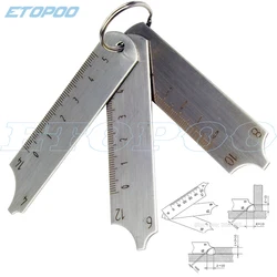 Welding Gauge for 3Pcs Key Set Mig/tig/stick Weld Gage Measure Tool Weld Inspect Gauge Tool