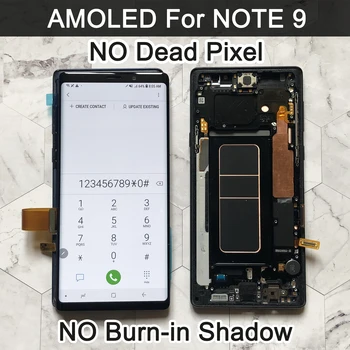 삼성 갤럭시용 AAA AMOLED 디스플레이 터치 스크린 디지타이저 어셈블리 교체, 노트 9 N960F N960U N9600 용 LCD