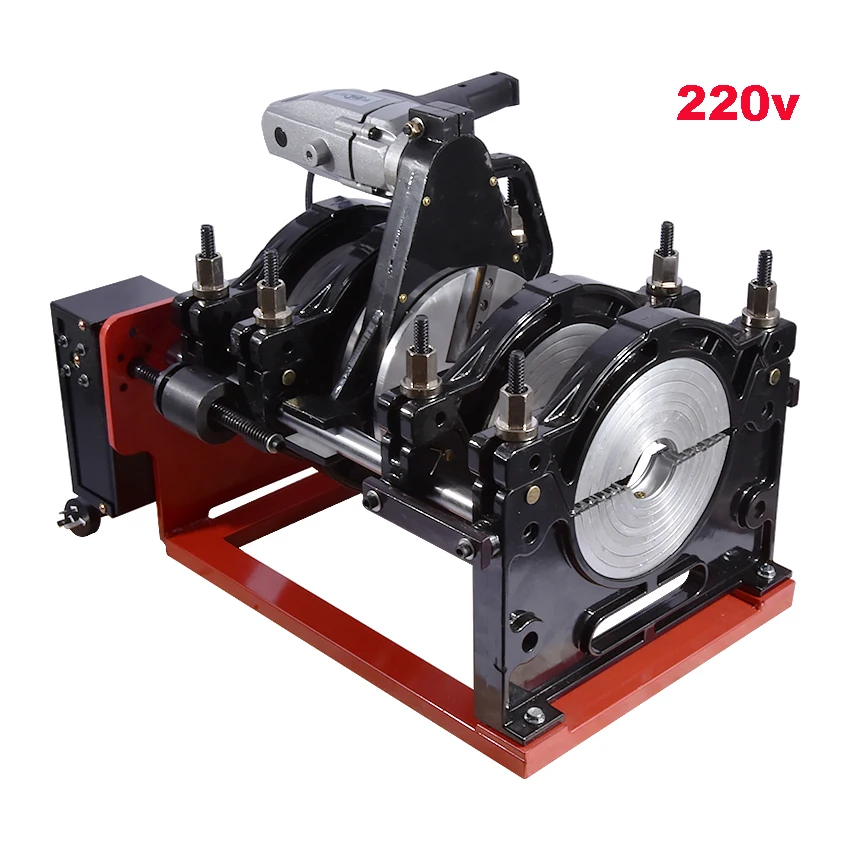 New 220V screw type hot melt welding machine Grip - type hand - cranked screw type 63-200 PE hot - melt welding machine welder