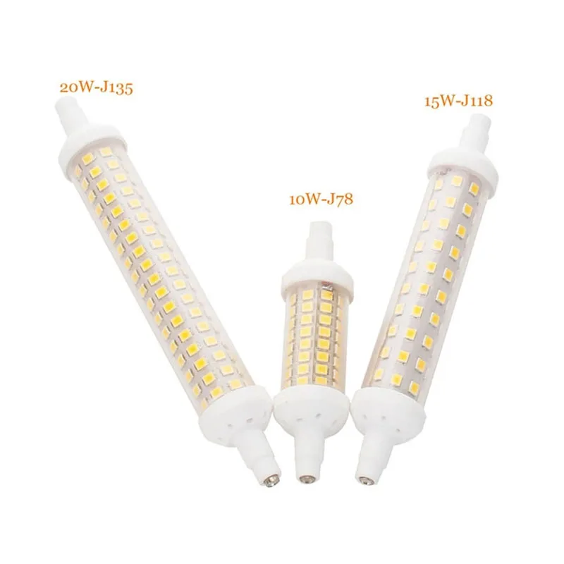 

R7S LED 78mm 118mm 135mm Ceramic Base Corn Light Bulb Spotlight AC 220V 240V 2835 SMD 10W 15W 20W LED Floodlight Bombillas