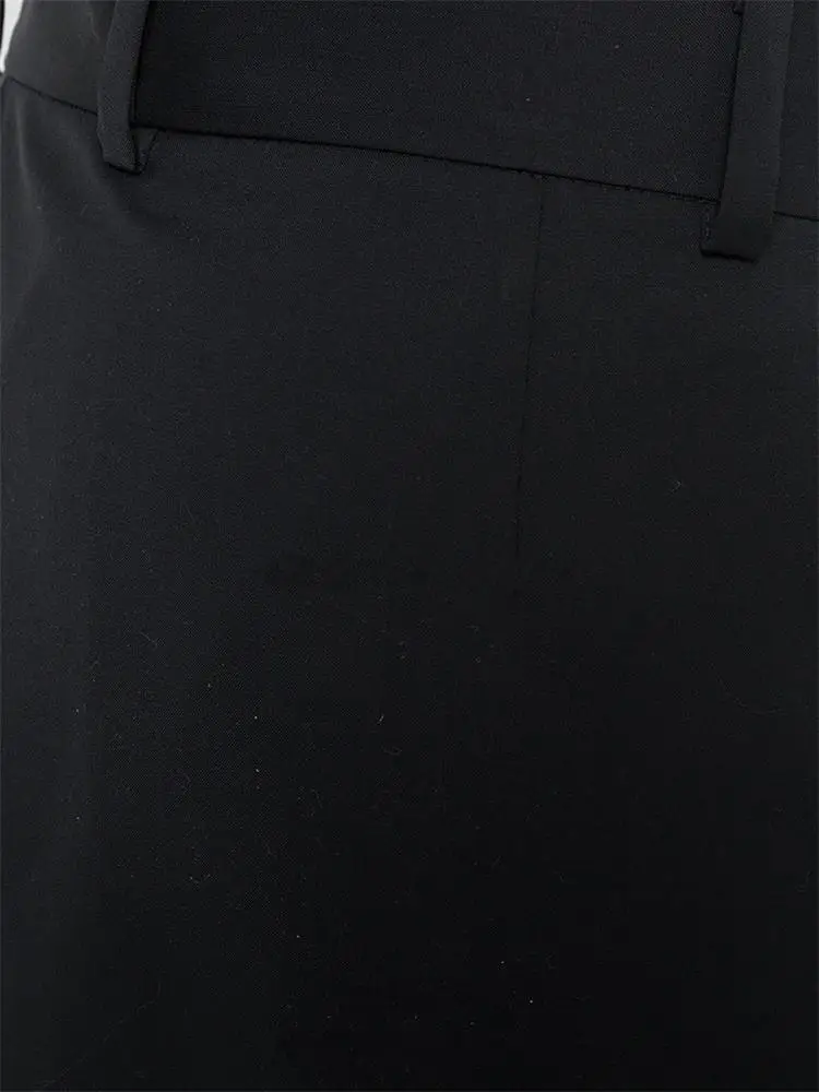 Men's Culottes And Wide-Leg Trousers Spring And Autumn New Black Nine-Point Design Irregular Asymmetric Loose Casual Culottes