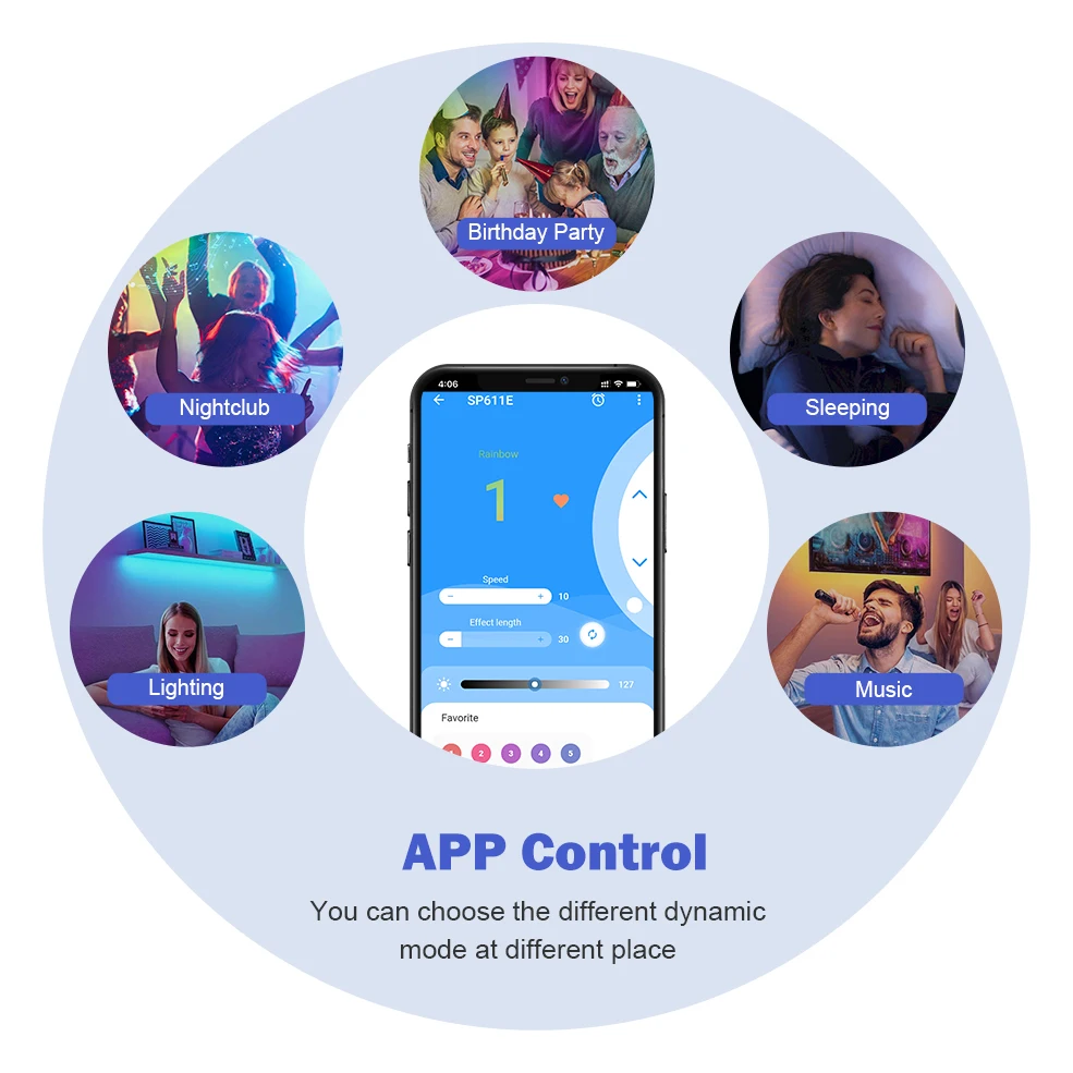 WS2811 WS2812 Bluetooth Music LED Pixels Strip Controller Smart APP IR Controller for WS2812B Addressable LED Light DC5-24V