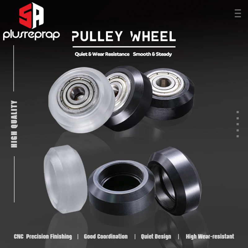 Drukarka 3D plastikowy krążek POM duże modele pasywne okrągłe koło koło pasowe luźne koło zębate do CNC Openbuilds v-slot