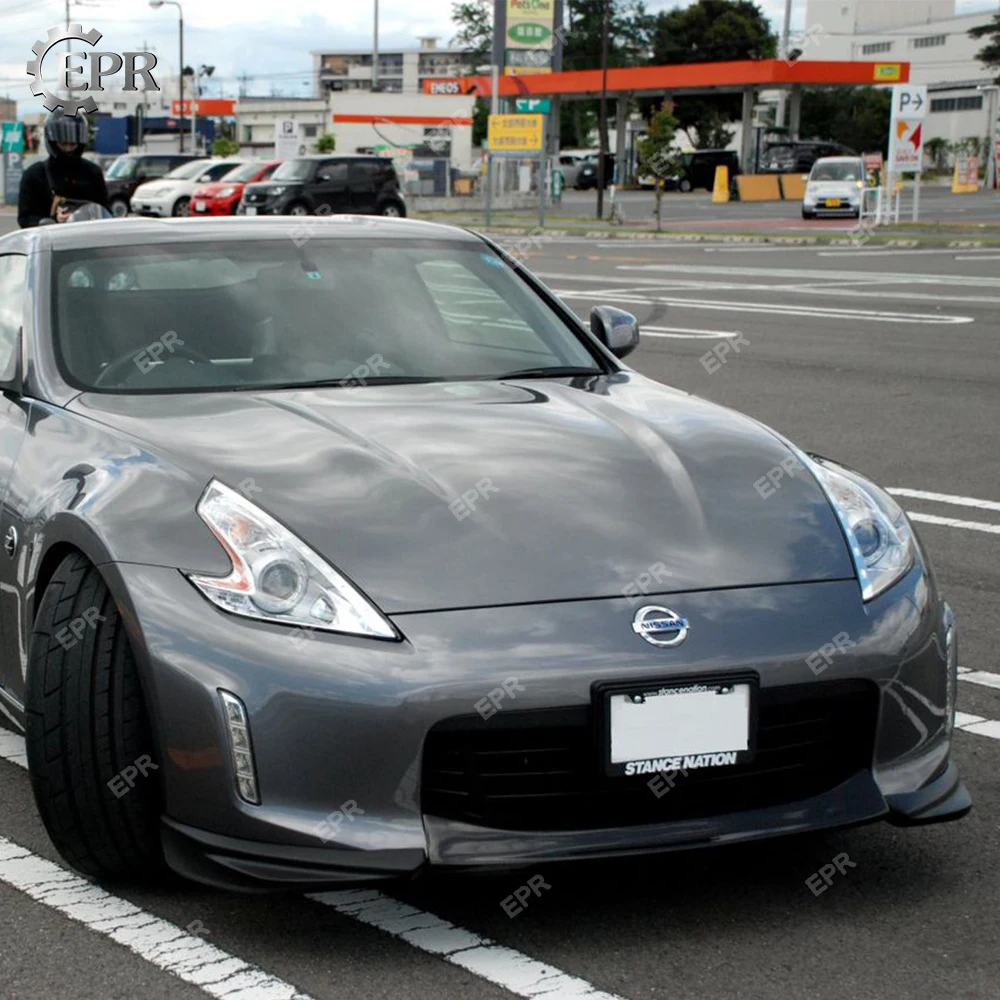 Body Kit Tuning Part For Nissan 370Z Z34 (2009-2012) Carbon Fiber Zenki Early Model JDM Front Lip (Pre-facelift) For 370Z Racing