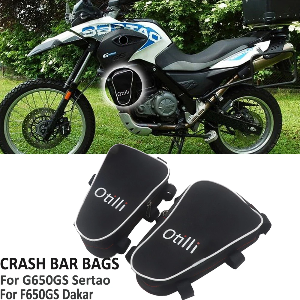 

Motorcycle Frame Crash Bar Bags For BMW G650GS Sertao F650GS Dakar Tool Placement Travel Bag FOR SW Motech Crash Bar G 650 GS