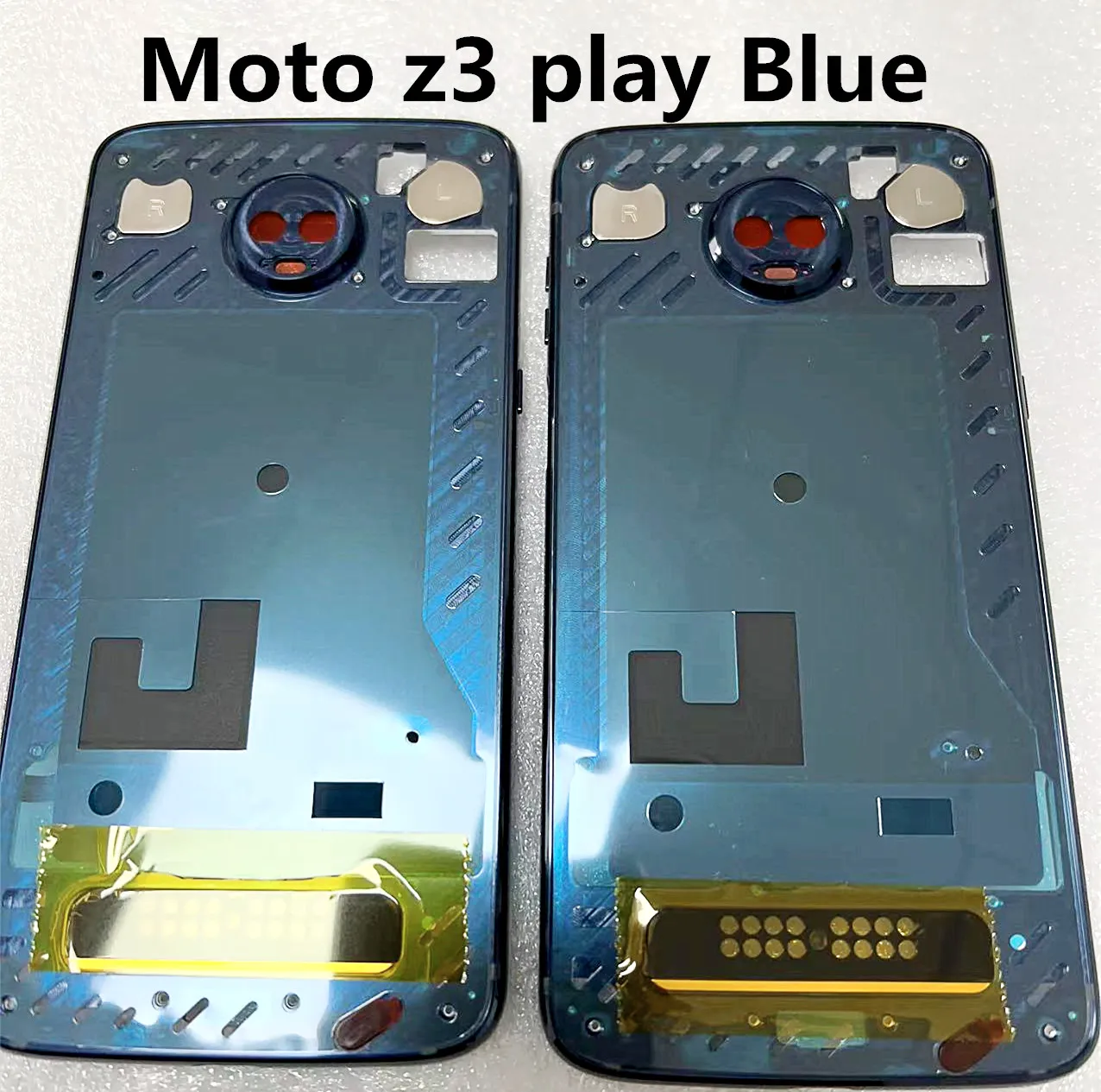 For Motorola Moto Z3 Play Glass Back Battery Cover Rear Panel Door