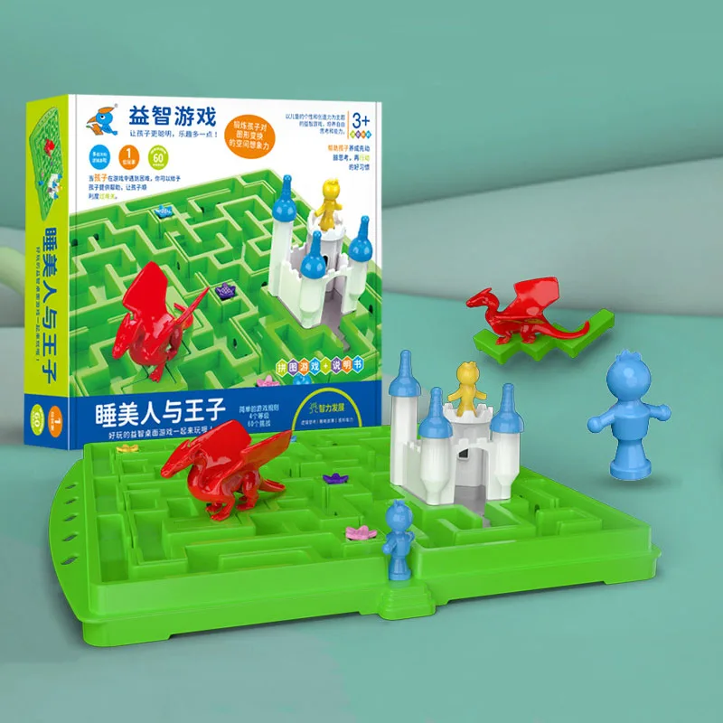 

Children Puzzle Sleeping Beauty Castle Maze Game Board Game Space Imagination Parent-child Maze Chess Thinking Logic Toys Toy