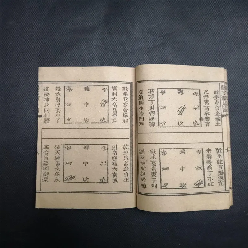 Old Thread-Bound Chinese Ancient Fengshui Book, Manuscripts Book of 9 Set