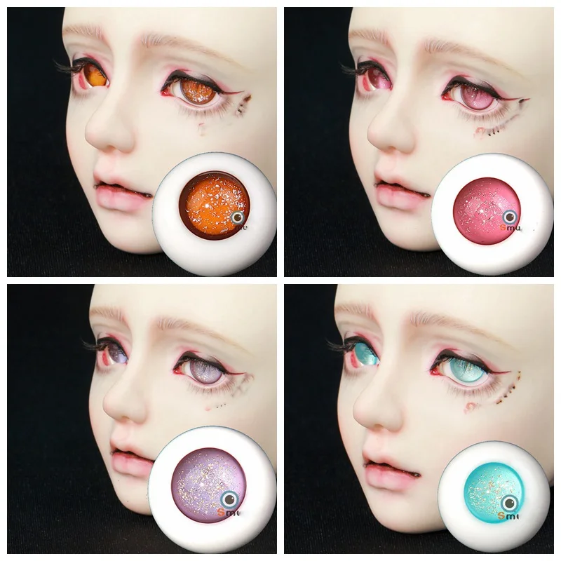 

1/12 1/8 1/6 1/4 1/3 BJD Make Up Accessories Doll 6mm-26mm Full Size Starry Glass Eyeball For BJD/SD YOSD MSD SD13 SSDF C1008