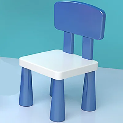 Kids Bench Kindergarten Nursery Play Game Stool Thicken Baby Seat Plastic Small Backrest Dining Chair Household Child Furniture