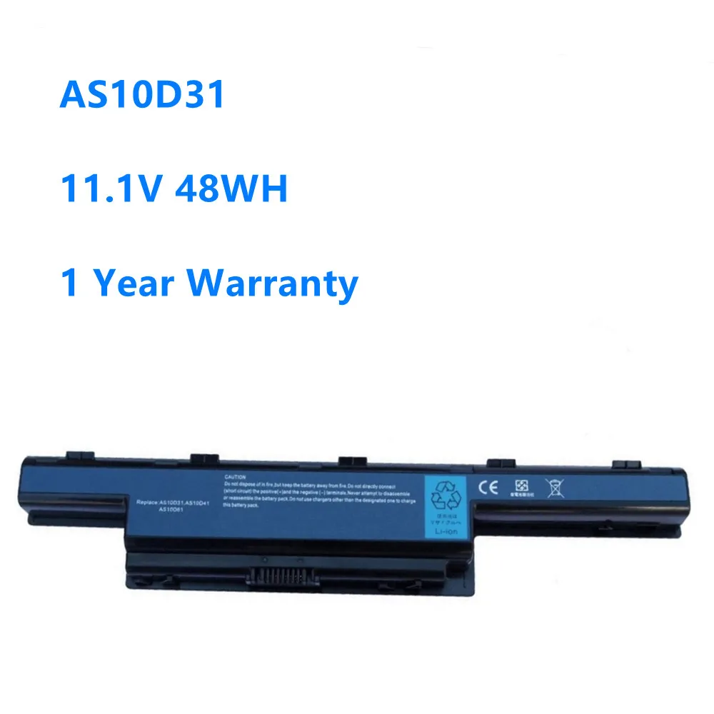 AS10D31 AS10D41 AS10D3E AS10D61 AS10D71 Laptop Battery For Acer E440 E640 E642G E673G E732 E732ZG D728 E732Z AS10D81 11.1V 48WH