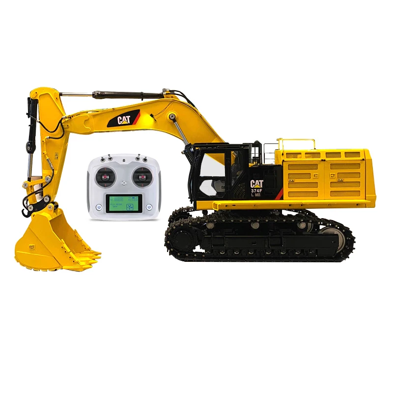 Short Arm 374F 1/14 Hydraulic Remote Control Excavator Model Crawler Hook Machine Construction Machinery TOY