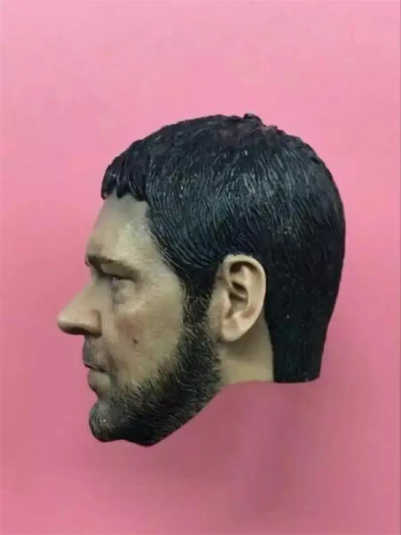 In Stock For Sale 1/6th Russell Crowe Gladiator Male Head Sculpture For Usual 12inch Doll Action Figure