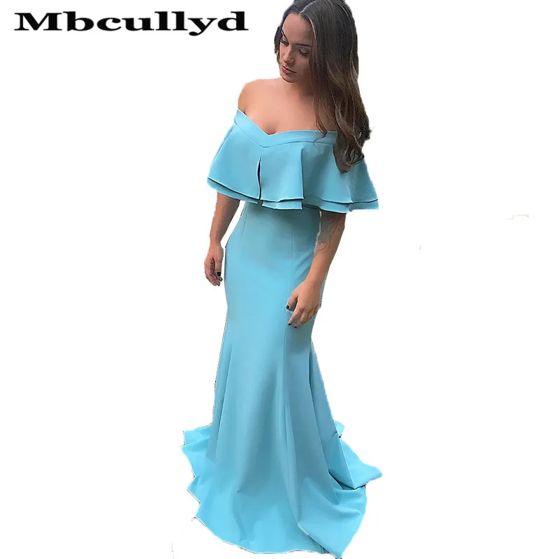 Elegante sexy fora do ombro sereia vestidos de baile longo para as mulheres 2023 sem costas cetim formal vestido de noite festa robe de soiree